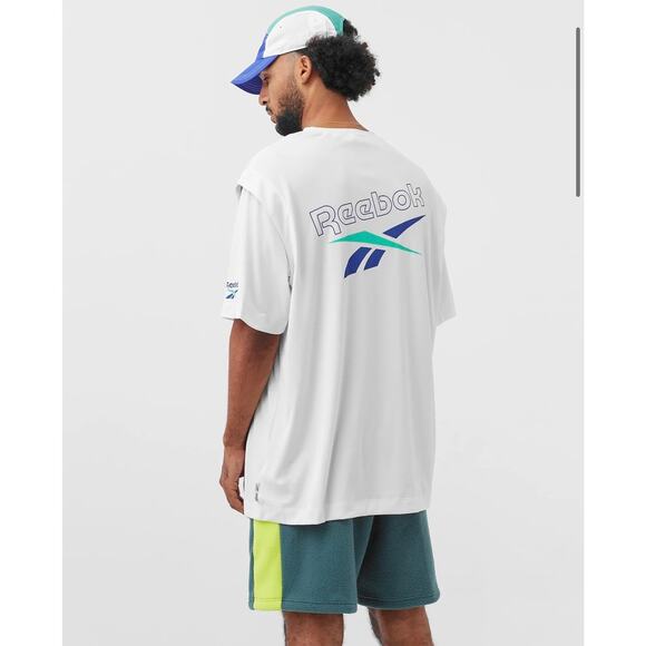 NWT Reebok x Prince Logo-Print T-Shirt – White – Size M - Picture 3 of 10